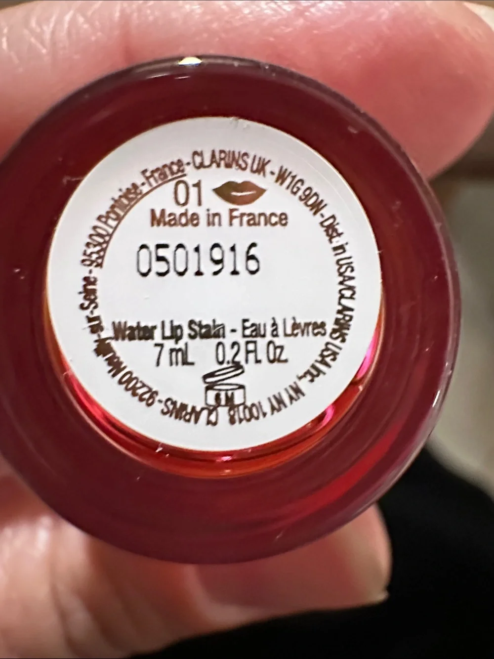 BNIB CLARINS WATER LIP STAIN - 01 ROSE WATER